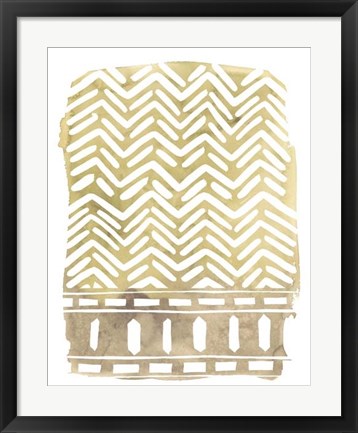 Framed Mud Cloth Motif I Print