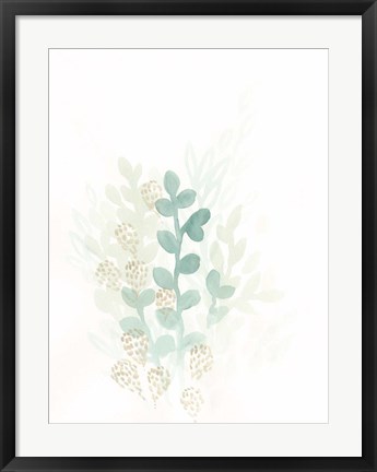 Framed Sprout Flowers II Print