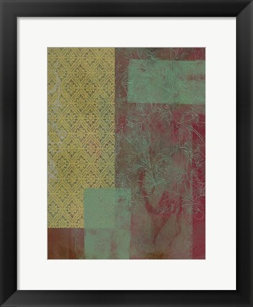 Framed Brocade Tapestry I Print