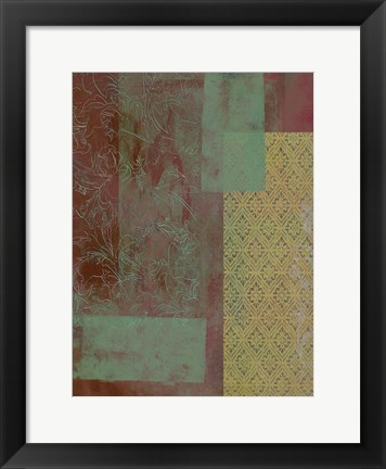 Framed Brocade Tapestry II Print