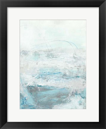 Framed Glass Sea I Print