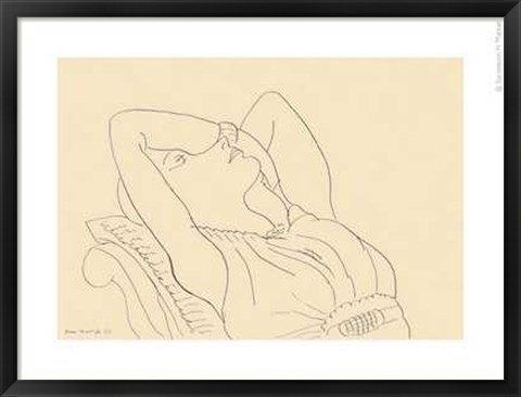 Framed Femme au Repos Print