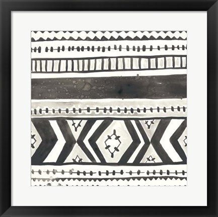 Framed Tribal Echo II Print