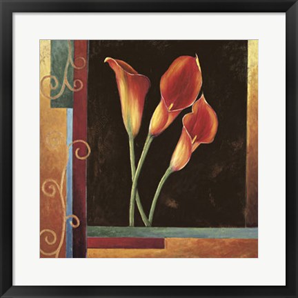 Framed Orange Callas Print