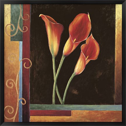 Framed Orange Callas Print