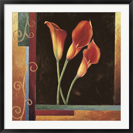 Framed Orange Callas Print