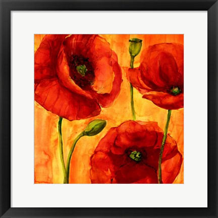 Framed Coquelicots IV Print