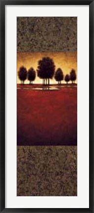 Framed G Williams - Tranquil Radiance II Size 13.75x39.5 Print