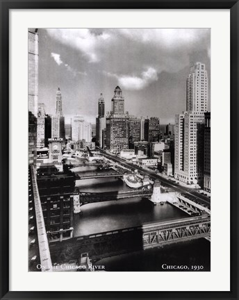 Framed On the Chicago River, c.1930 Print