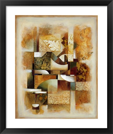 Framed Abstract Collage I Print