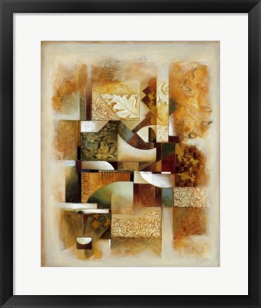 Framed Abstract Collage I Print