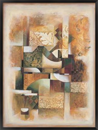 Framed Abstract Collage I Print