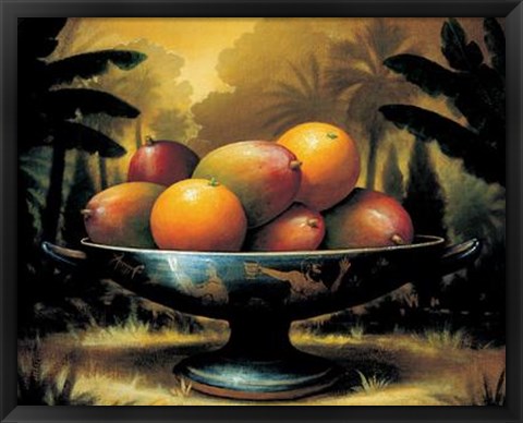 Framed Kevin Sloan - Tropical Harvest Size 31.5x23.75 Print