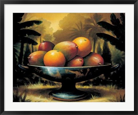 Framed Kevin Sloan - Tropical Harvest Size 31.5x23.75 Print