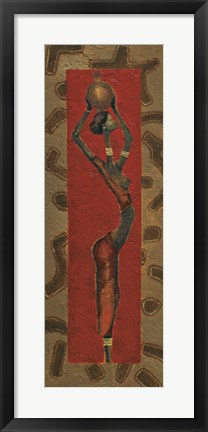 Framed African Lady I Print