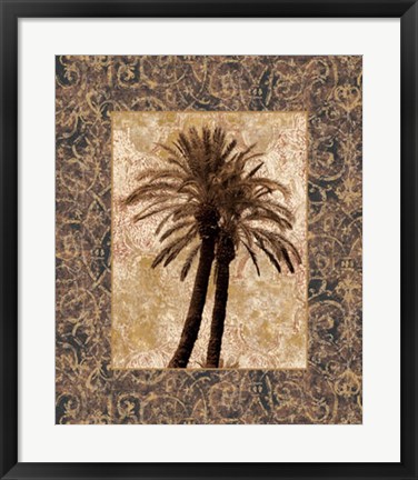 Framed Palm Collage I Print