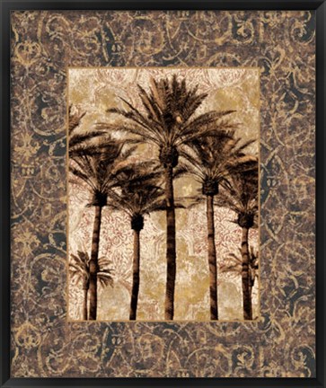 Framed Palm Collage II Print