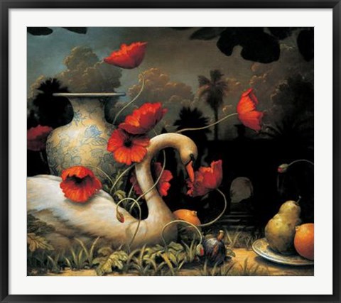 Framed Kevin Sloan - Seduction of Cygnus Size 39.5x32.75 Print