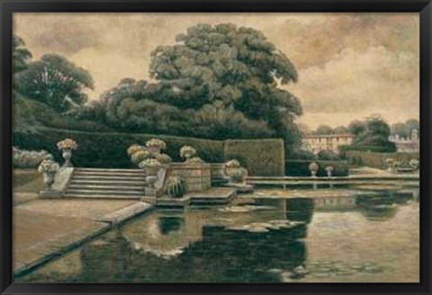 Framed Classical Garden II Print