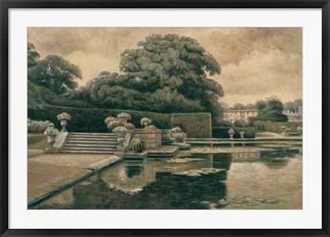 Framed Classical Garden II Print