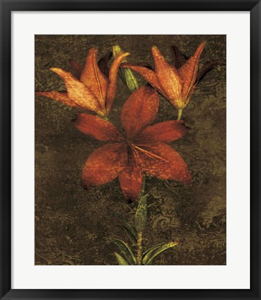 Framed Red Lilies Print