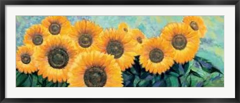 Framed Fiori di Girasole Print