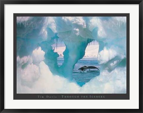 Framed Through the Iceberg Print