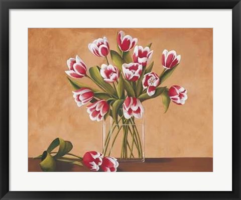 Framed Tulipes Dans un Vase Print