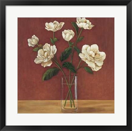 Framed Fleurs de Magnolias Print