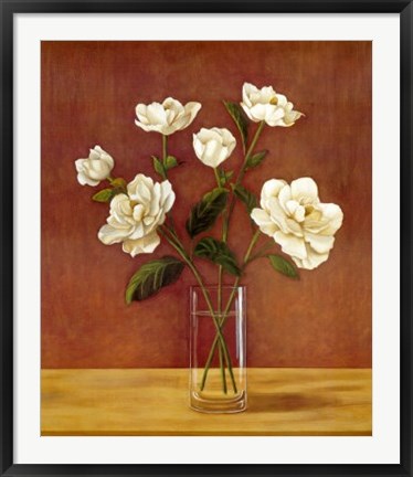 Framed Fleurs de Magnolias Print