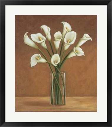 Framed Callas Dans un Vase Print