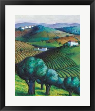 Framed Vigneti Sui Colli Print