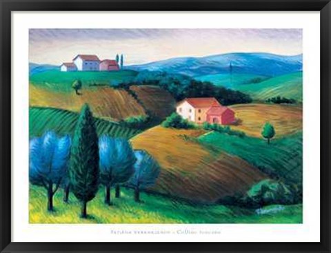 Framed Colline Toscane Print