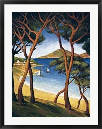 Framed French Riviera II Print