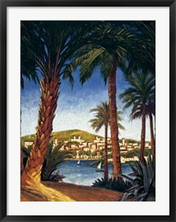 Framed French Riviera I Print