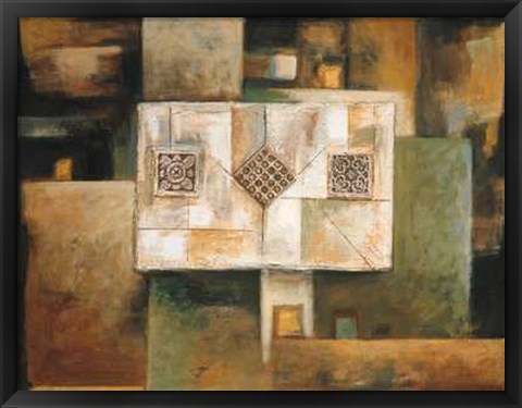 Framed Sirous Malek - Architectural Elements II Size 31.5x23.75 Print