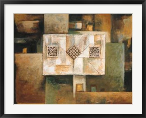 Framed Sirous Malek - Architectural Elements II Size 31.5x23.75 Print