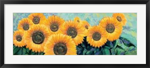 Framed Fiori di Girasole Print