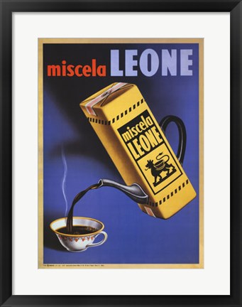 Framed Miscela Leone 1950 Print