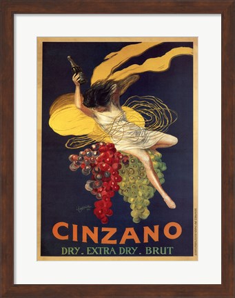 Framed Cinzano Print