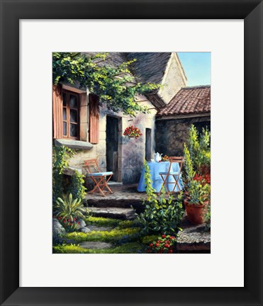 Framed Tea on the Terrace Print