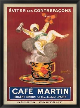 Framed Cafe Martin Print