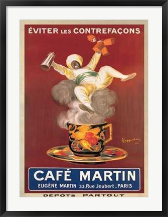 Framed Cafe Martin Print