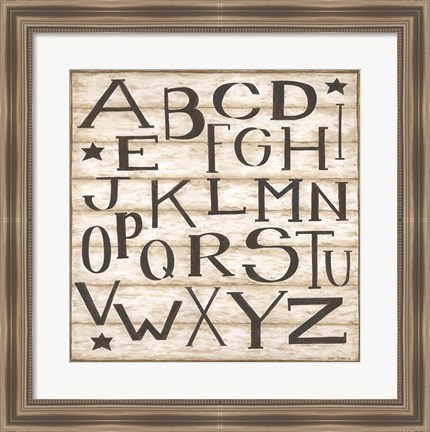 Framed Alphabet Print