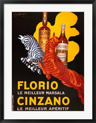 Framed Florio e Cinzano Print