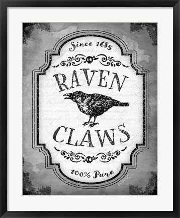 Framed Raven Claws Print