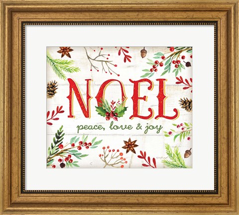 Framed Noel Print