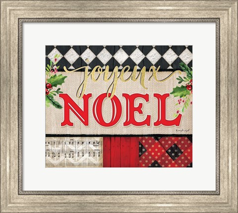 Framed Joyeux Noel Print