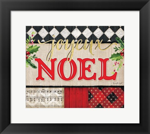 Framed Joyeux Noel Print