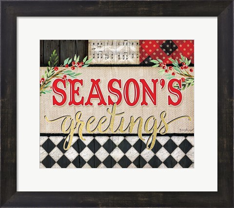 Framed Season&#39;s greetings Print